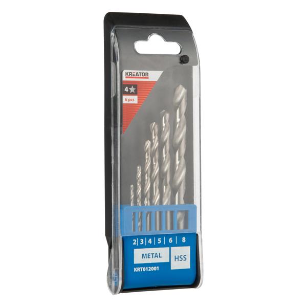 Set de forets hss Ø 2-3-4-5-6-8mm - 6 pcs