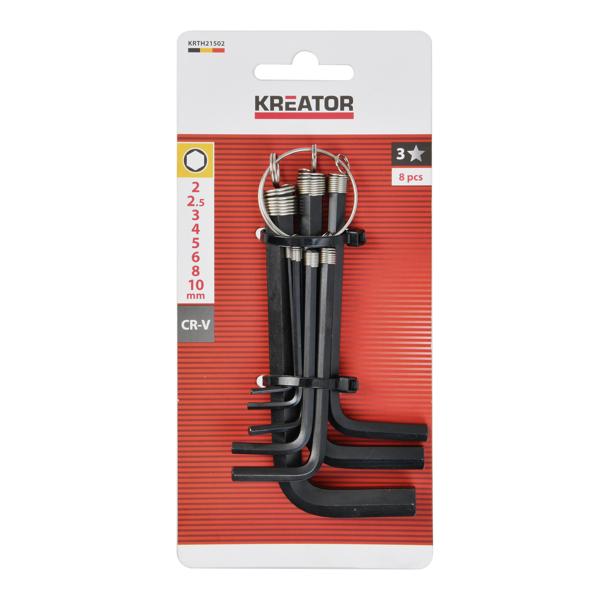Hex key ring 2-10 - 8 pcs
