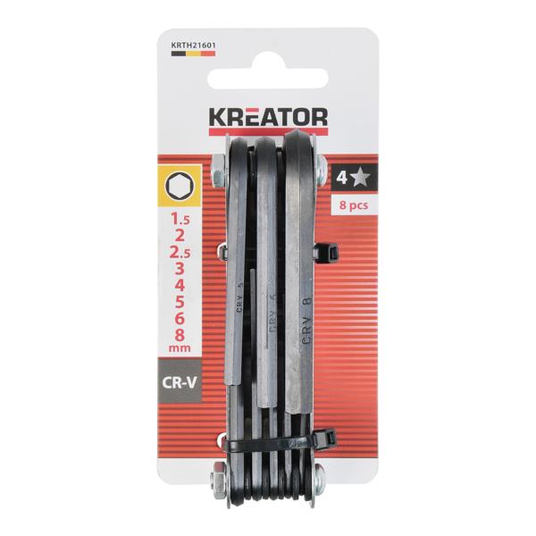 Hex key 1,5-8 - 8 pcs