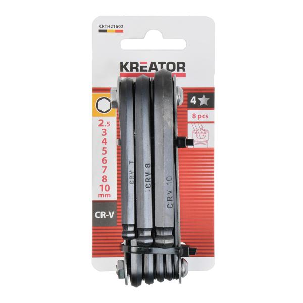Hex key ball end - 8 pcs