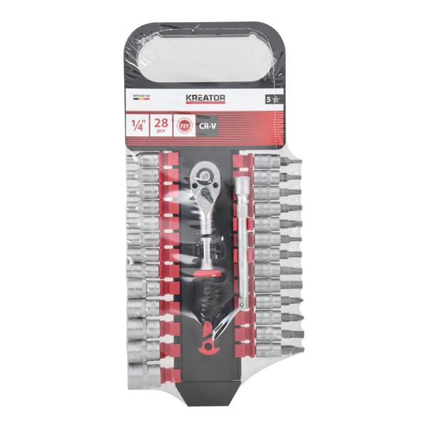 Jeu de douilles 1/4" - 28 pc.