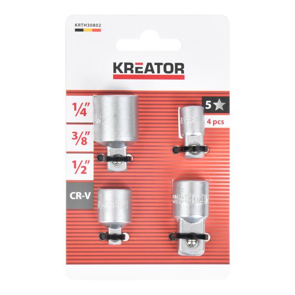 Clé à douille longue 1/4" 3/8" 1/2" - 4 pc.