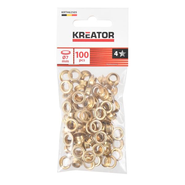 Eyelets Ø 7mm brass - 100 pcs