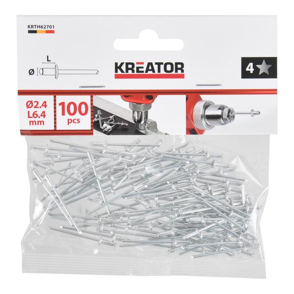 Rivets 2,4x6,4mm - 100 pcs