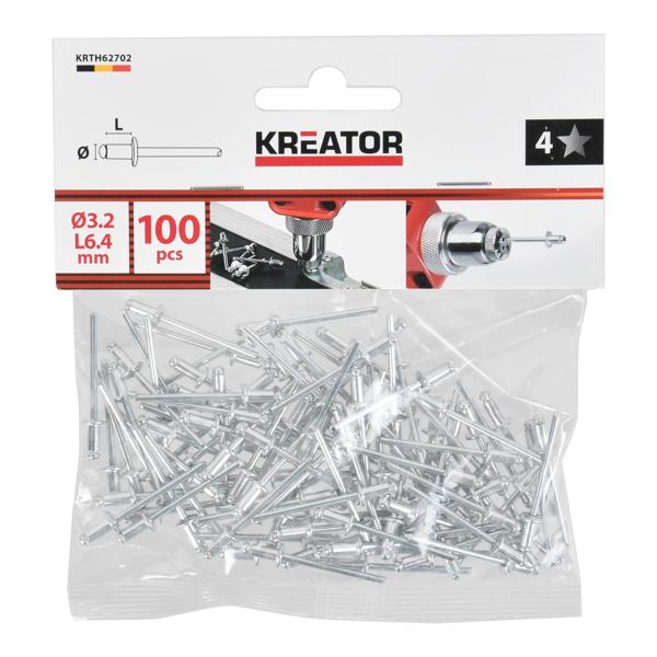Rivets 3,2x6,4mm - 100 pcs