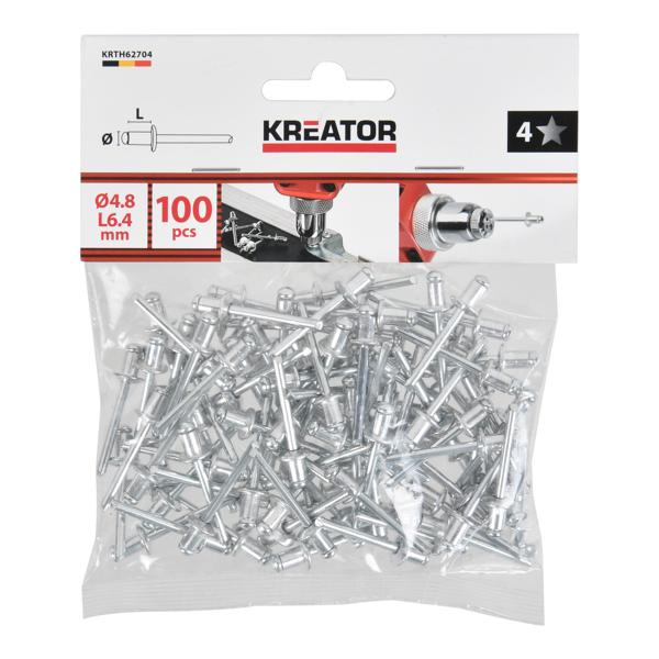 Klinknagels 4,8x6,4mm - 100 st.