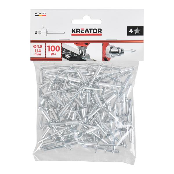Klinknagels 4,8x14mm - 100 st.