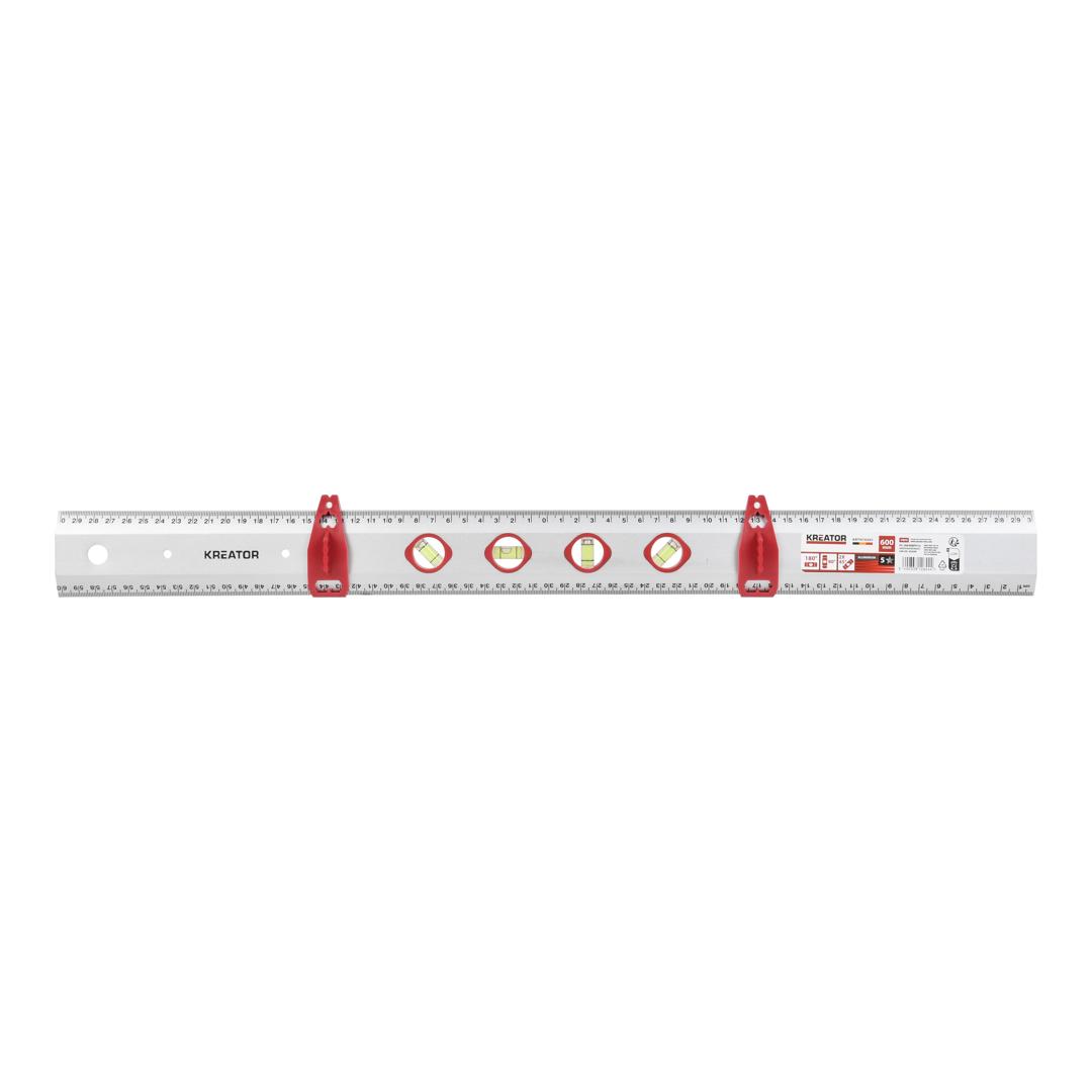 Kreator - KRTH70301 - Ruler - 600mm aluminium - Varo