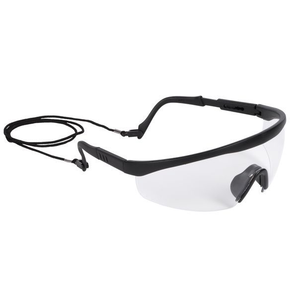 Safety glasses with cord