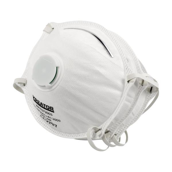 Máscara para polvo FFP2 con válvula - 3 uds.