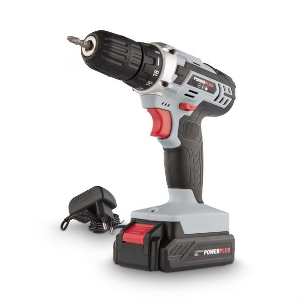 Drill - screwdriver 12V - incl. battery 12V 1.3Ah and charger - 1 acc.