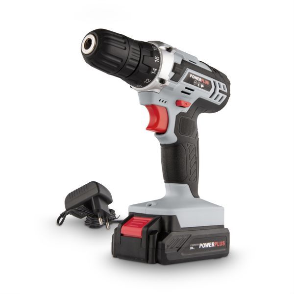 Drill - screwdriver 20V - incl. battery 20V 1.3Ah and charger