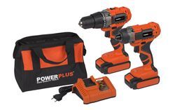 POWDP1550 HOME POWER TOOL SET 2 ITEMS - INCL. 2 BATTERIES 20 1