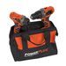 POWDP1550 HOME POWER TOOL SET 2 ITEMS - INCL. 2 BATTERIES 20 3