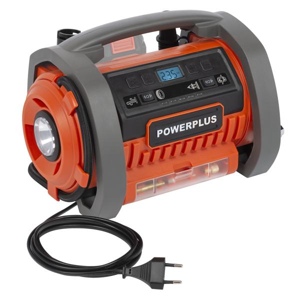Inflator/Deflator 20V + 220V - excl. battery and charger - 3 acc.