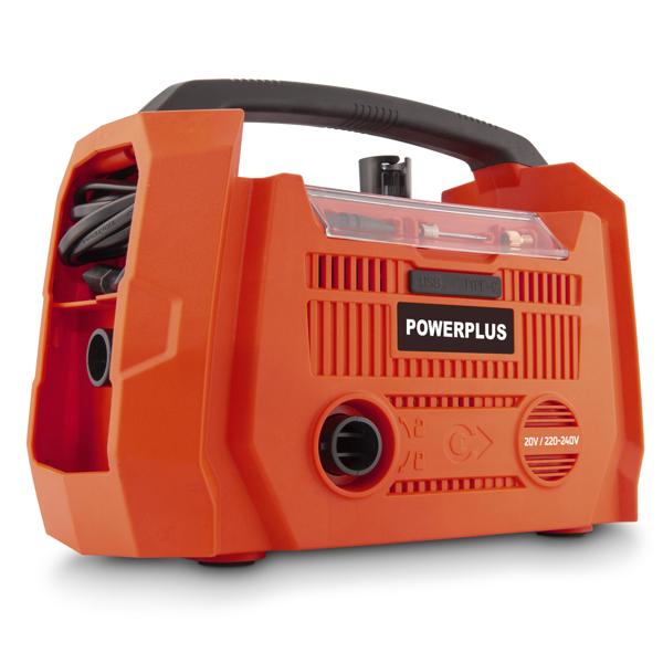 Inflator/Deflator 20V + 220V - excl. battery and charger - 3 acc.