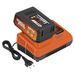 POWDP9064 OPLADER + BATTERIJ 2X20V 5.0/2.5AH 3