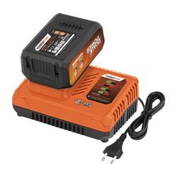 POWDP9064 OPLADER + BATTERIJ 2X20V 5.0/2.5AH 4