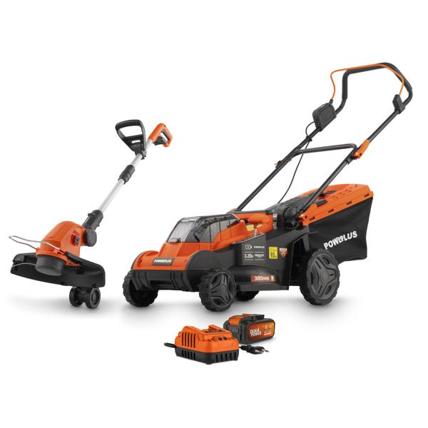 Jeu d'outils de jardin brushless 2 items - incl. batterie 2x20V 5.0/2.5Ah et chargeur - 1 acc.
