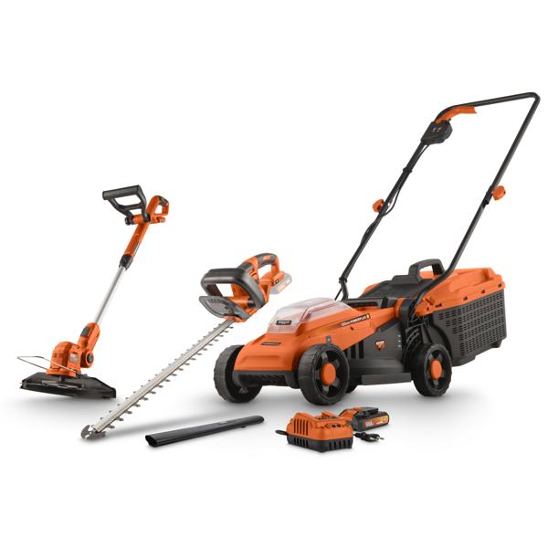 Juego de herramientas de jardín 3 elementos - incl. batería 20V 3.0Ah y cargador