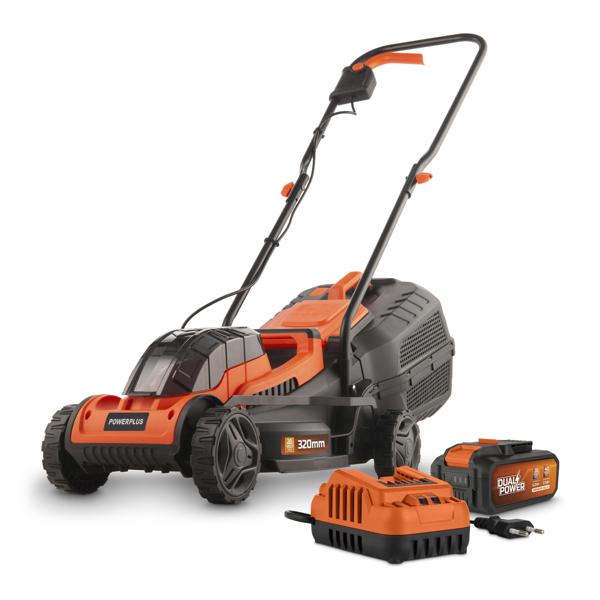 Rasenmäher bürstenlos 20V Ø 320mm - inkl. Batterie 2x20V 5.0/2.5Ah und Ladegerät