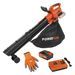 POWDPGSET35 BLADBLAZER/-ZUIGER BORSTELLOOS 40V - INCL. BATTERI 2