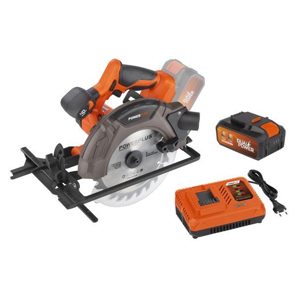 Circular saw 40V - incl. battery 2x20V 2.5Ah and charger - 1 acc.