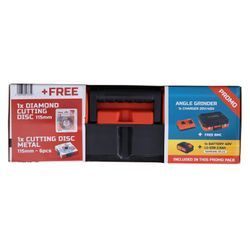 POWDPSET30 MEULEUSE D'ANGLE 20V Ø 115MM - INCL. BATTERIE 2X20 6