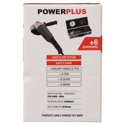 POWESET2 MEULEUSE D'ANGLE 900W Ø 125MM - 6 ACC. 5