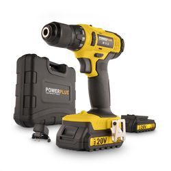 POWX00435 PERCEUSE - VISSEUSE 20V - INCL. 2 BATTERIES 20V 1.