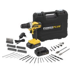 POWX00820 DRILL - SCREWDRIVER 20V - INCL. 2 BATTERIES 20V 1. 2