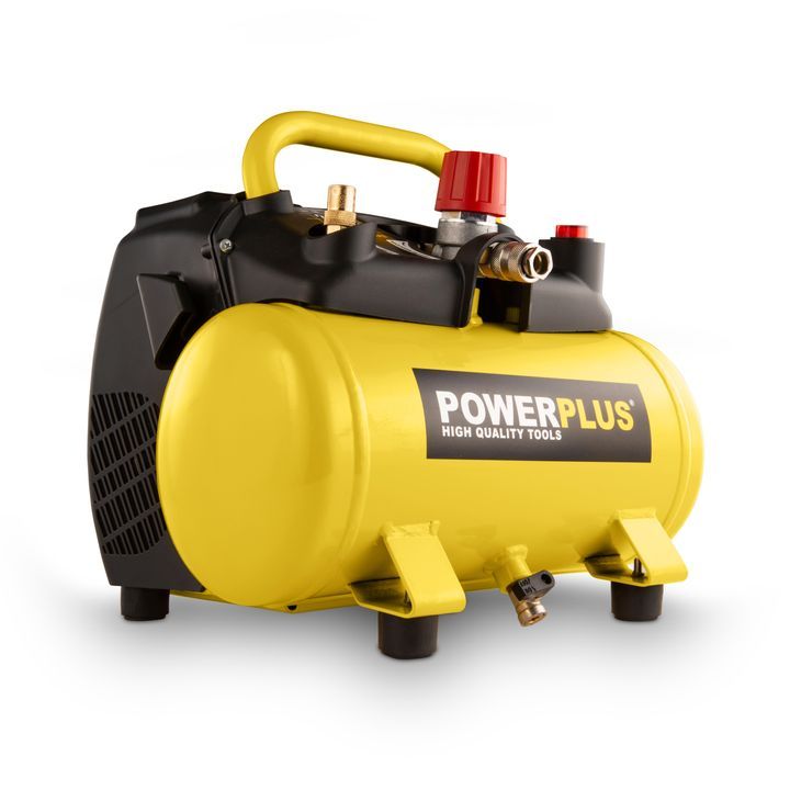Powerplus - POWX1721 - Kompressor - 1100W - 6L kein öl 1,5hp - Varo