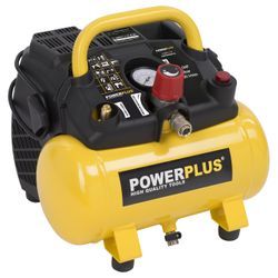 POWX1721 COMPRESSOR GEEN OLIE 1100W 6L 2