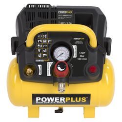 POWX1721 COMPRESSOR GEEN OLIE 1100W 6L 4