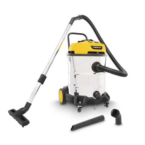 Vacuum cleaner wet/dry 2x1200W 60L - 3 acc.