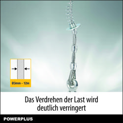 POWX900 PALAN ÉLECTRIQUE 500W 100/200KG 21