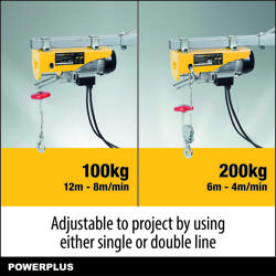 POWX900 PALAN ÉLECTRIQUE 500W 100/200KG 9
