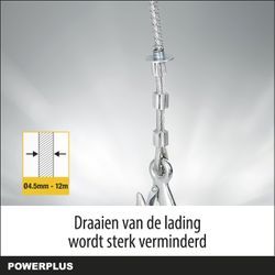 POWX902 ELECTRIC HOIST 1050W 300/600KG 25
