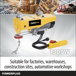 POWX903 ELEKTRO-HEBEZEUG 1300W 400/800KG 6