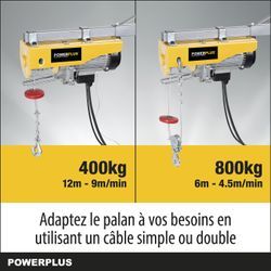 POWX903 ELEKTRO-HEBEZEUG 1300W 400/800KG 13