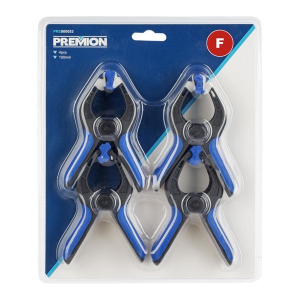 Set veerklemmen plastic 100mm - 4 st.