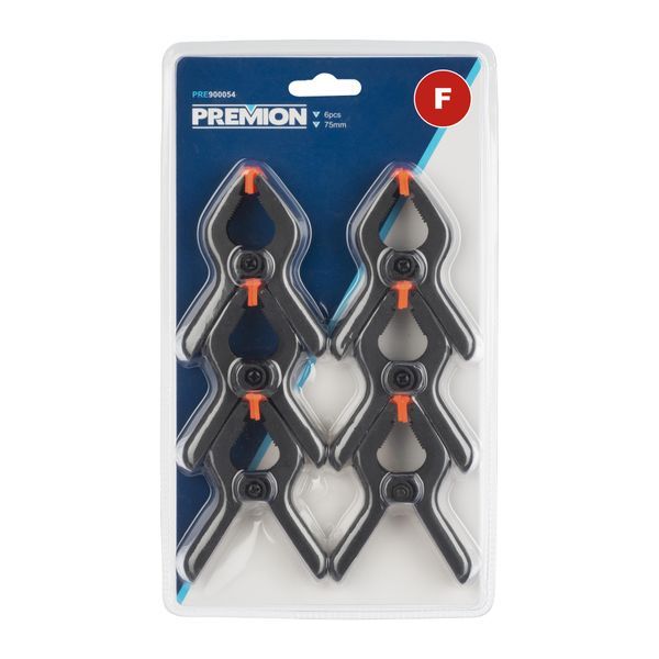 Set veerklemmen plastic 75mm - 6 st.