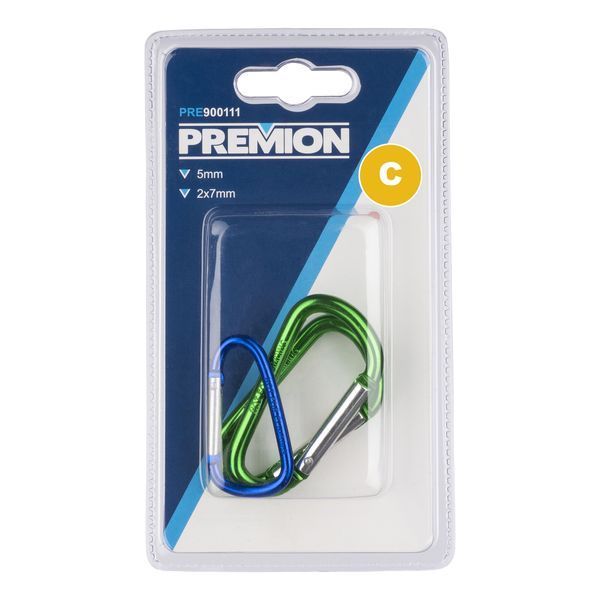 Carabiner hook 4mm - 1 pc, 6mm - 2 pcs