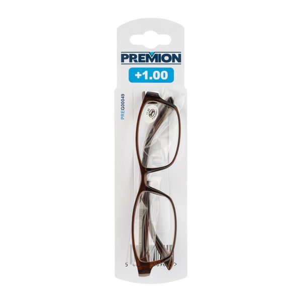 Leesbrillen model 3 bruin/zwart +1.00