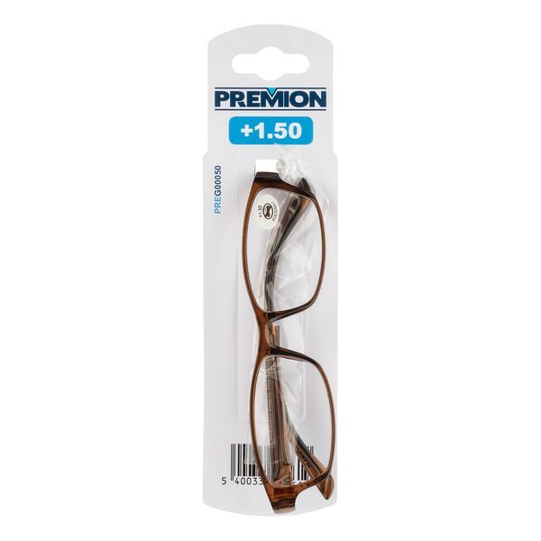 Reading glasses model 3 brown/black +1.50