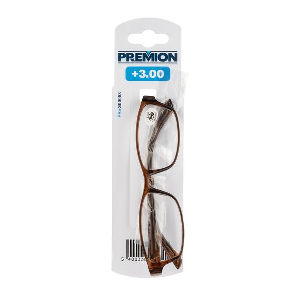 Leesbrillen model 3 bruin/zwart +3.00