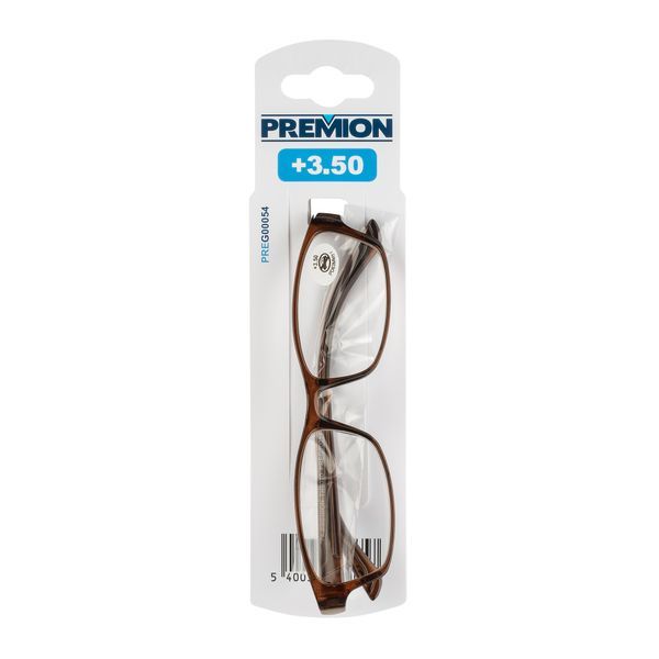 Leesbrillen model 3 bruin/zwart +3.50