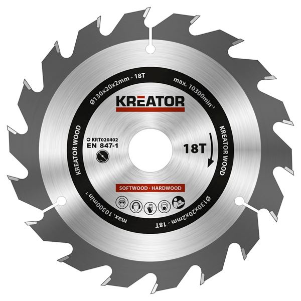 Kreissägenblatt Ø 130x20x2,0mm 18T