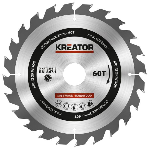 Circular saw blade  Ø 190x30x2,2mm 24T
