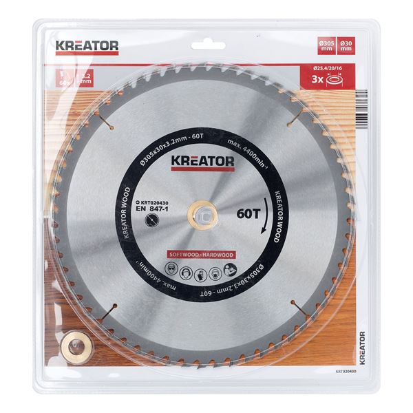Circular saw blade  Ø 305x30x3,2mm 60T